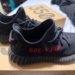 Adidas Black and Red Sneakers